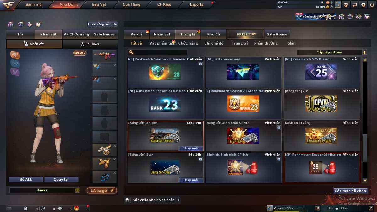 shop acc cf uy tin gia re